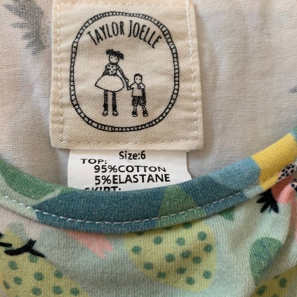 Taylor Joelle Tropical Bird/Jungle Tutu Dress - size 6 - Picture 3 of 3